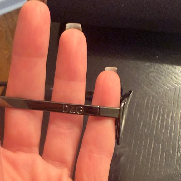 D&G Dolce & Gabbana authentic rectangle vintage sunglasses - Picture 6 of 7